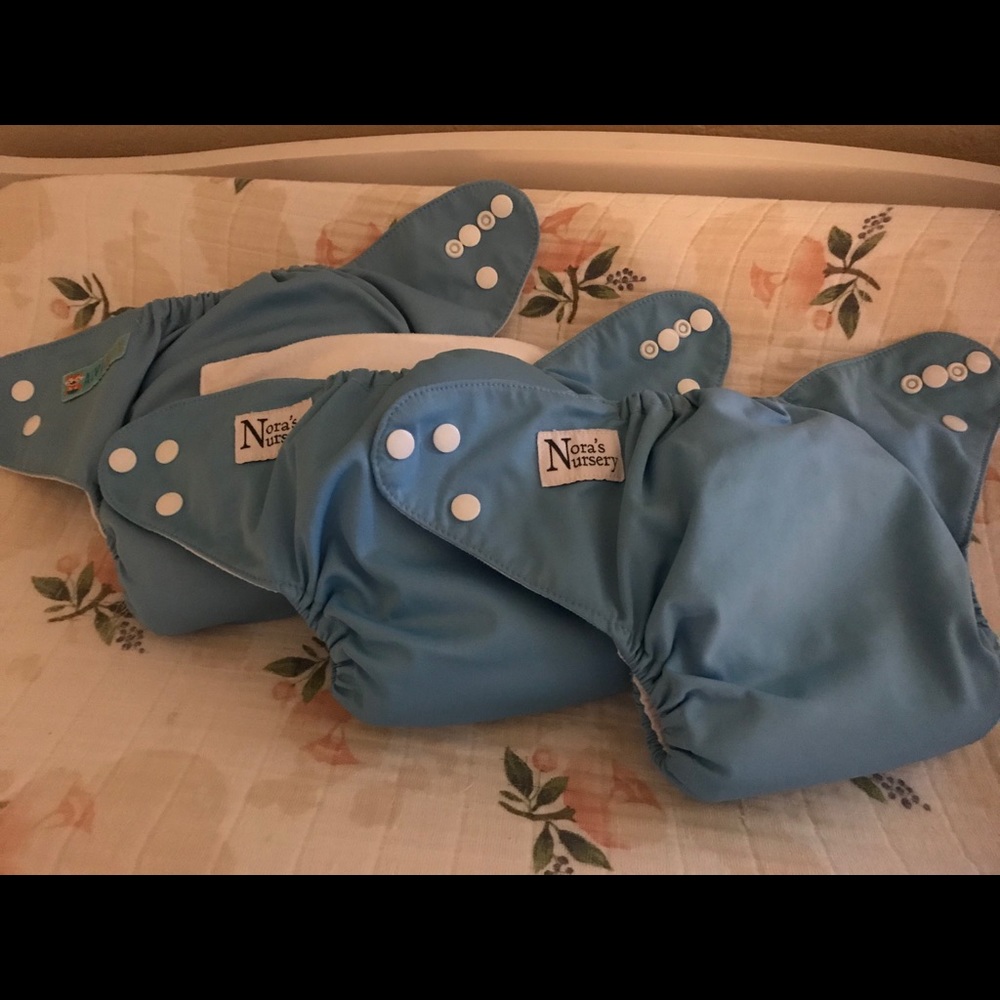 Three pocket diapers